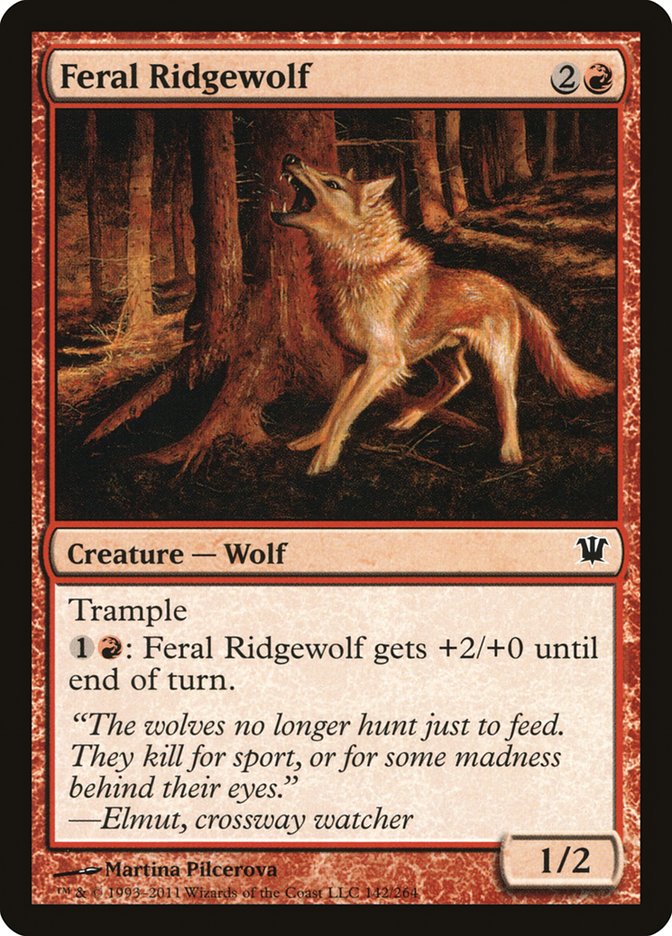 Feral Ridgewolf [Innistrad] | Game Haven TX