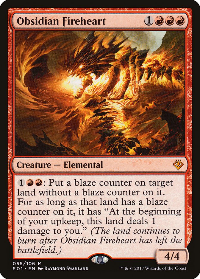 Obsidian Fireheart [Archenemy: Nicol Bolas] | Game Haven TX
