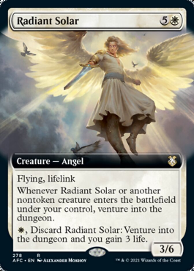 Radiant Solar (Extended) [Dungeons & Dragons: Adventures in the Forgotten Realms Commander] | Game Haven TX