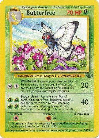 Butterfree (33/64) [Jungle Unlimited] | Game Haven TX