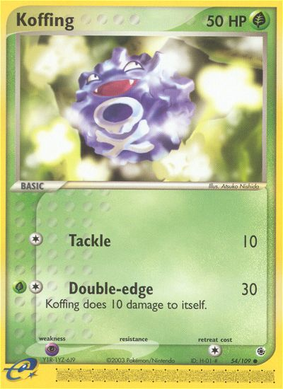 Koffing (54/109) [EX: Ruby & Sapphire] | Game Haven TX