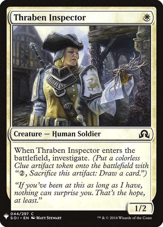 Thraben Inspector [Mystery Booster] | Game Haven TX