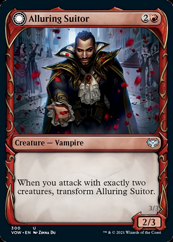 Alluring Suitor // Deadly Dancer (Showcase Fang Frame) [Innistrad: Crimson Vow] | Game Haven TX
