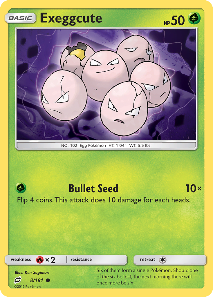 Exeggcute (8/181) [Sun & Moon: Team Up] | Game Haven TX