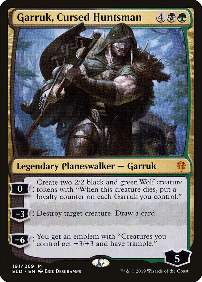 Garruk, Cursed Huntsman [Throne of Eldraine] | Game Haven TX