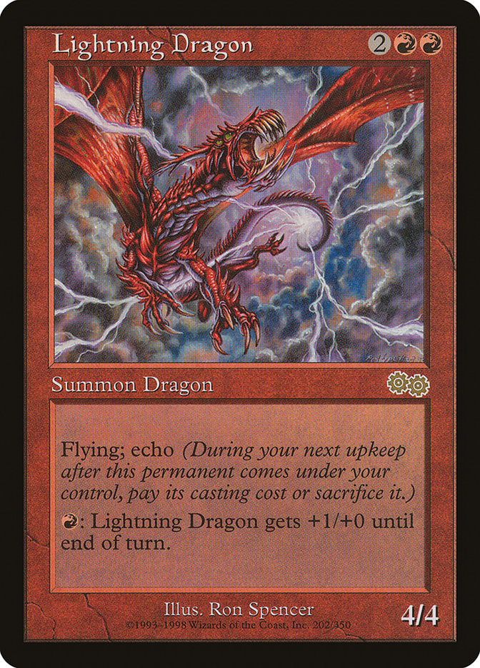 Lightning Dragon [Urza's Saga] | Game Haven TX
