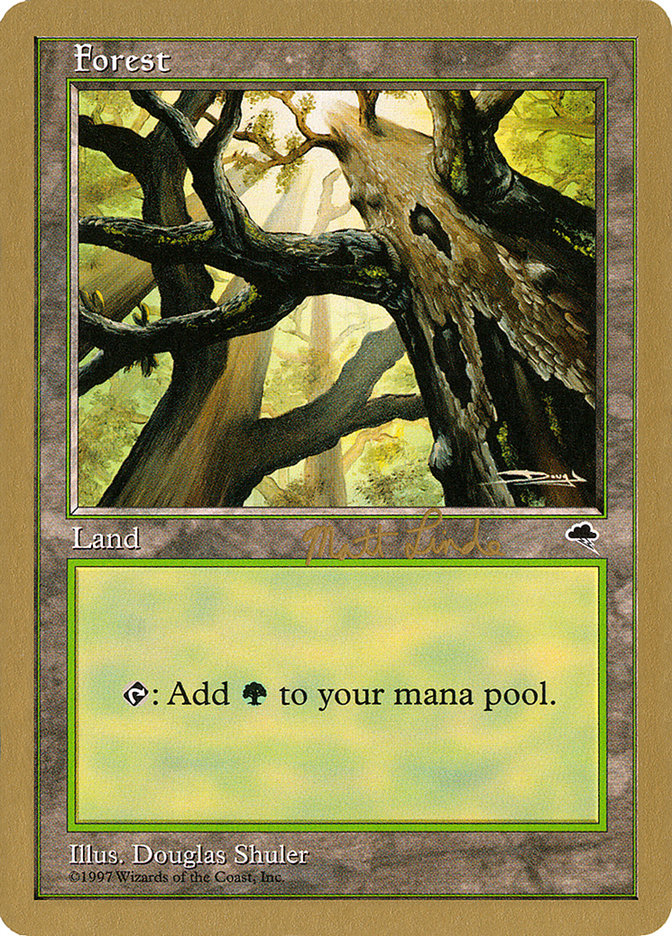 Forest (ml347a) (Matt Linde) [World Championship Decks 1999] | Game Haven TX