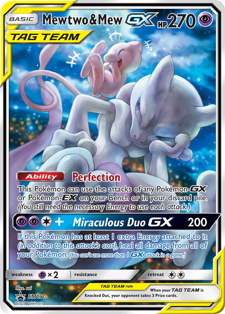 Mewtwo & Mew GX (SM191) [Sun & Moon: Black Star Promos] | Game Haven TX