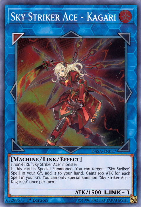 Sky Striker Ace - Kagari [DASA-EN027] Super Rare | Game Haven TX