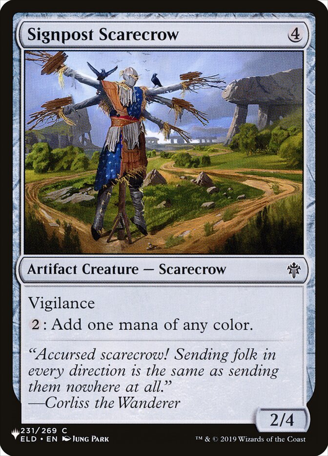 Signpost Scarecrow [The List] | Game Haven TX
