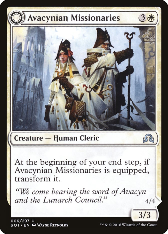 Avacynian Missionaries // Lunarch Inquisitors [Shadows over Innistrad] | Game Haven TX