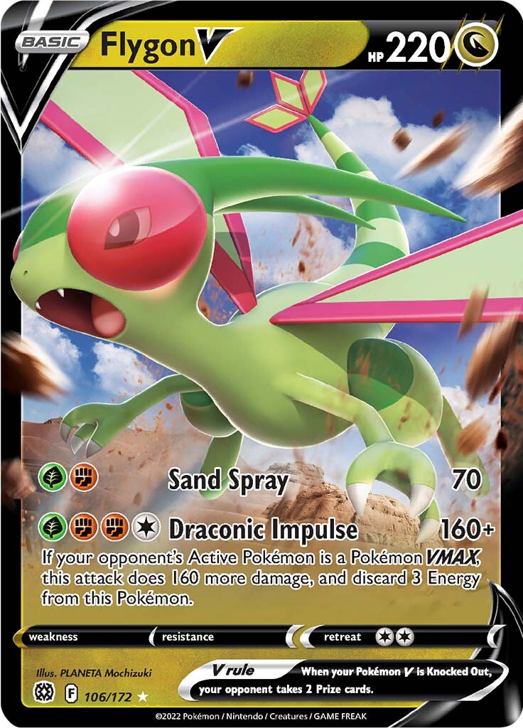 Flygon V (106/172) [Sword & Shield: Brilliant Stars] | Game Haven TX