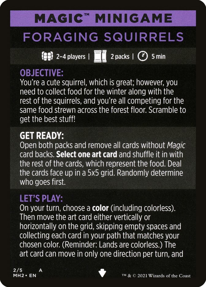 Foraging Squirrels (Magic Minigame) [Modern Horizons 2 Minigame] | Game Haven TX