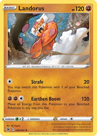 Landorus (148/264) (Cosmos Holo) [Sword & Shield: Fusion Strike] | Game Haven TX