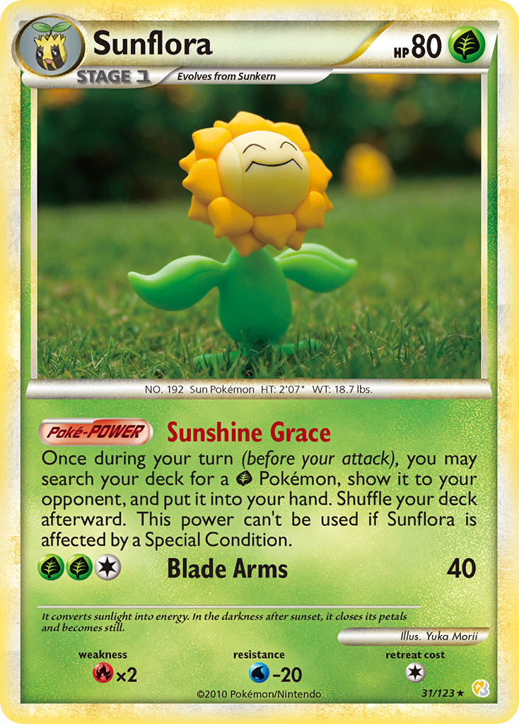 Sunflora (31/123) [HeartGold & SoulSilver: Base Set] | Game Haven TX