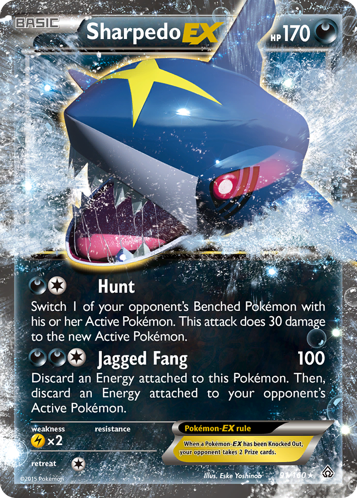 Sharpedo EX (91/160) [XY: Primal Clash] | Game Haven TX