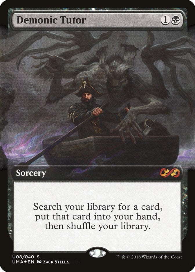 Demonic Tutor [Ultimate Box Topper] | Game Haven TX