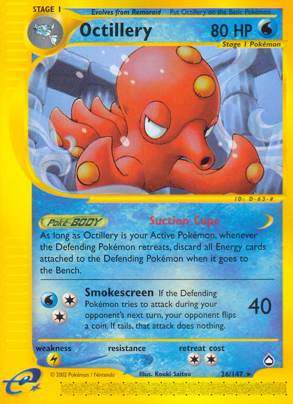 Octillery (26/147) [Aquapolis] | Game Haven TX