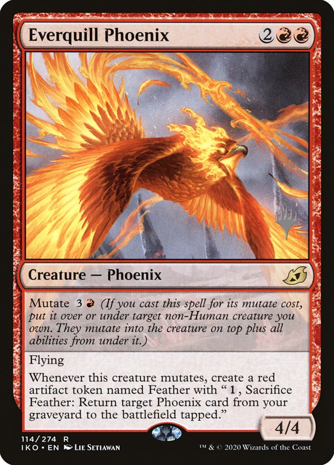 Everquill Phoenix (Promo Pack) [Ikoria: Lair of Behemoths Promos] | Game Haven TX