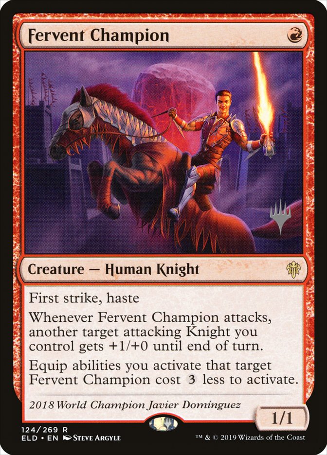 Fervent Champion (Promo Pack) [Throne of Eldraine Promos] | Game Haven TX