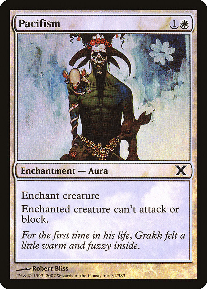 Pacifism (Premium Foil) [Tenth Edition] | Game Haven TX