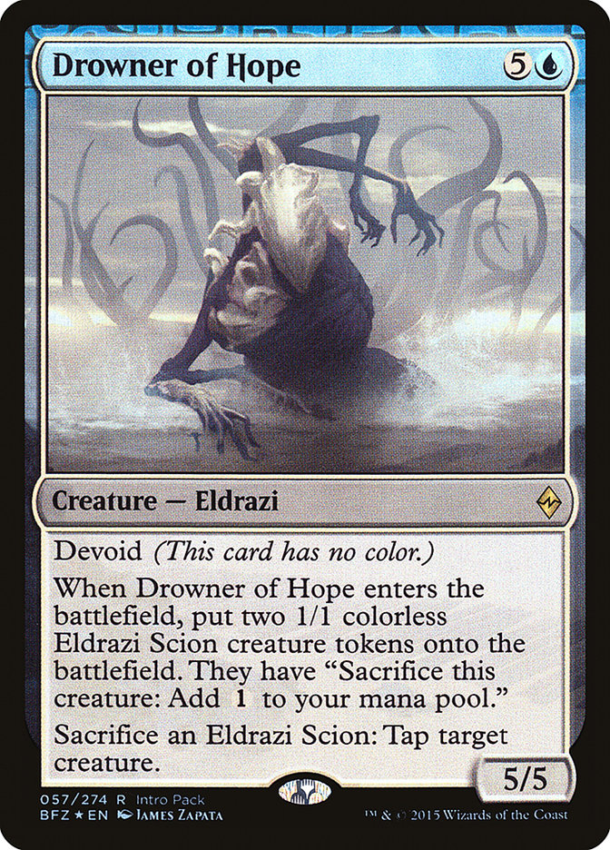 Drowner of Hope [Battle for Zendikar Promos] | Game Haven TX