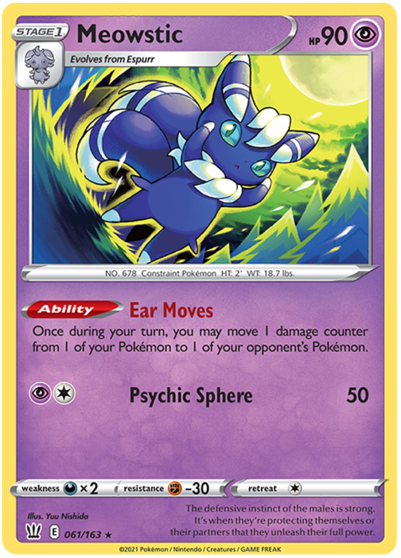Meowstic (061/163) [Sword & Shield: Battle Styles] | Game Haven TX