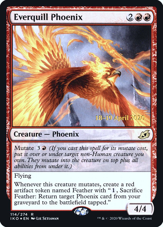 Everquill Phoenix [Ikoria: Lair of Behemoths Promos] | Game Haven TX