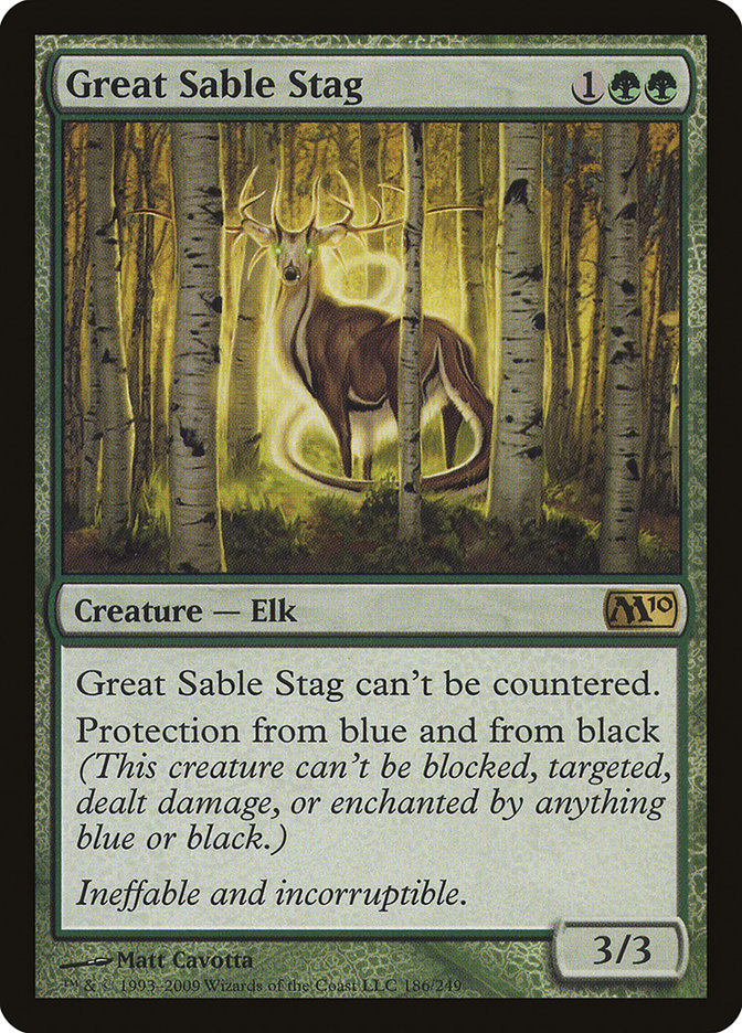 Great Sable Stag [Magic 2010] | Game Haven TX