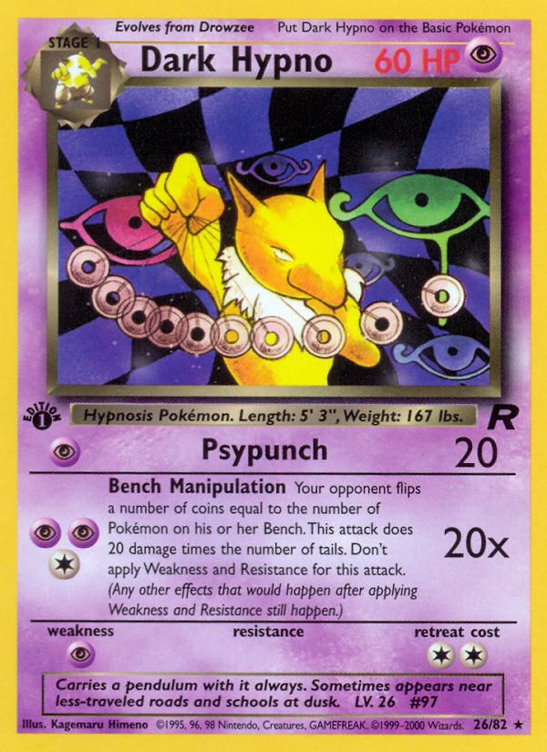 Dark Hypno (26/82) [Team Rocket 1st Edition] | Game Haven TX