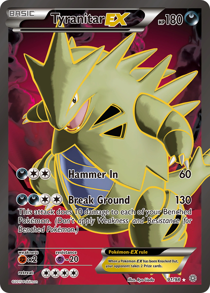 Tyranitar EX (91/98) [XY: Ancient Origins] | Game Haven TX