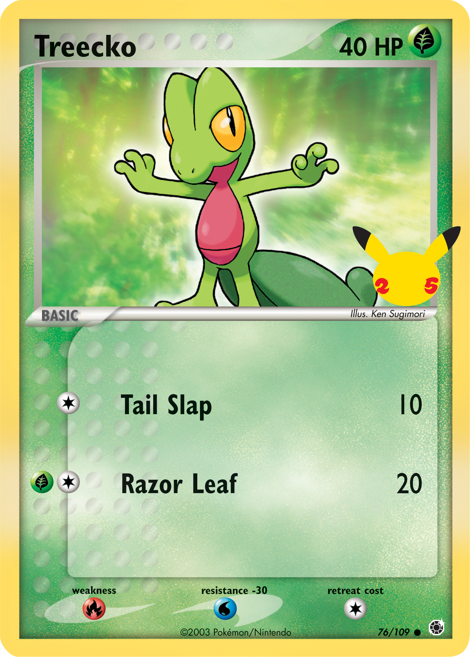 Treecko (76/109) (Jumbo Card) [First Partner Pack] | Game Haven TX