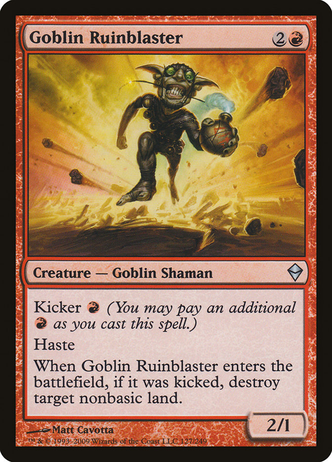 Goblin Ruinblaster [Zendikar] | Game Haven TX
