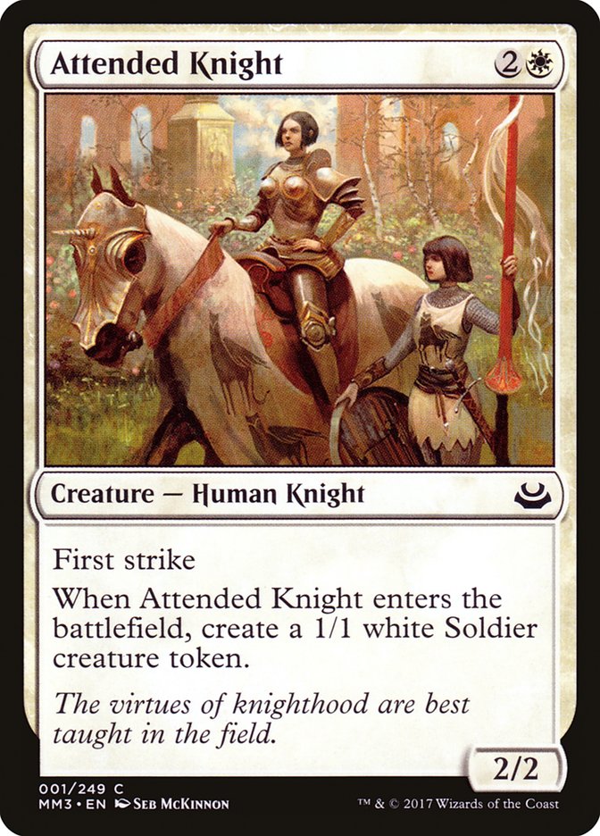 Attended Knight [Modern Masters 2017] | Game Haven TX