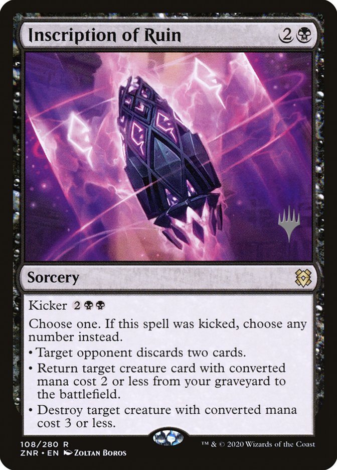 Inscription of Ruin (Promo Pack) [Zendikar Rising Promos] | Game Haven TX