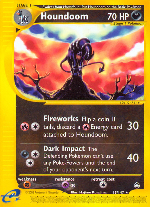 Houndoom (15/147) [Aquapolis] | Game Haven TX