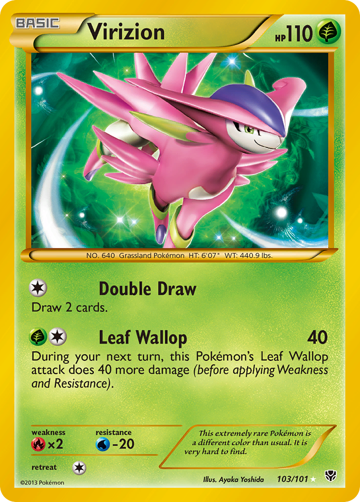 Virizion (103/101) [Black & White: Plasma Blast] | Game Haven TX