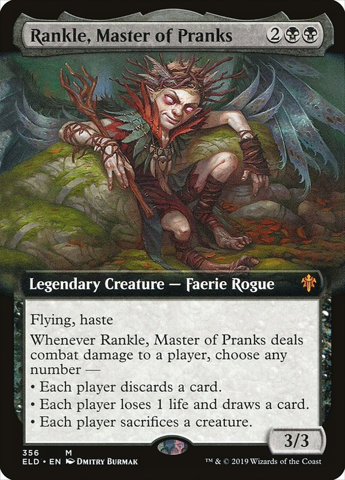 Rankle, Master of Pranks (Extended Art) [Throne of Eldraine] | Game Haven TX