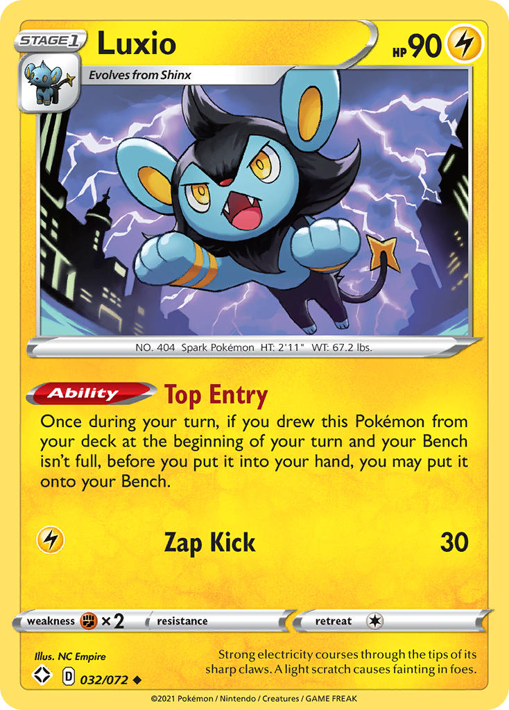 Luxio (032/072) [Sword & Shield: Shining Fates] | Game Haven TX