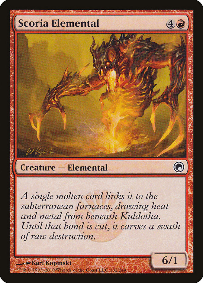 Scoria Elemental [Scars of Mirrodin] | Game Haven TX