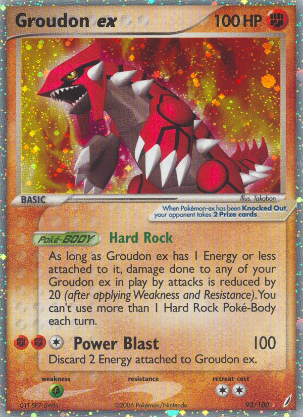 Groudon ex (93/100) [EX: Crystal Guardians] | Game Haven TX