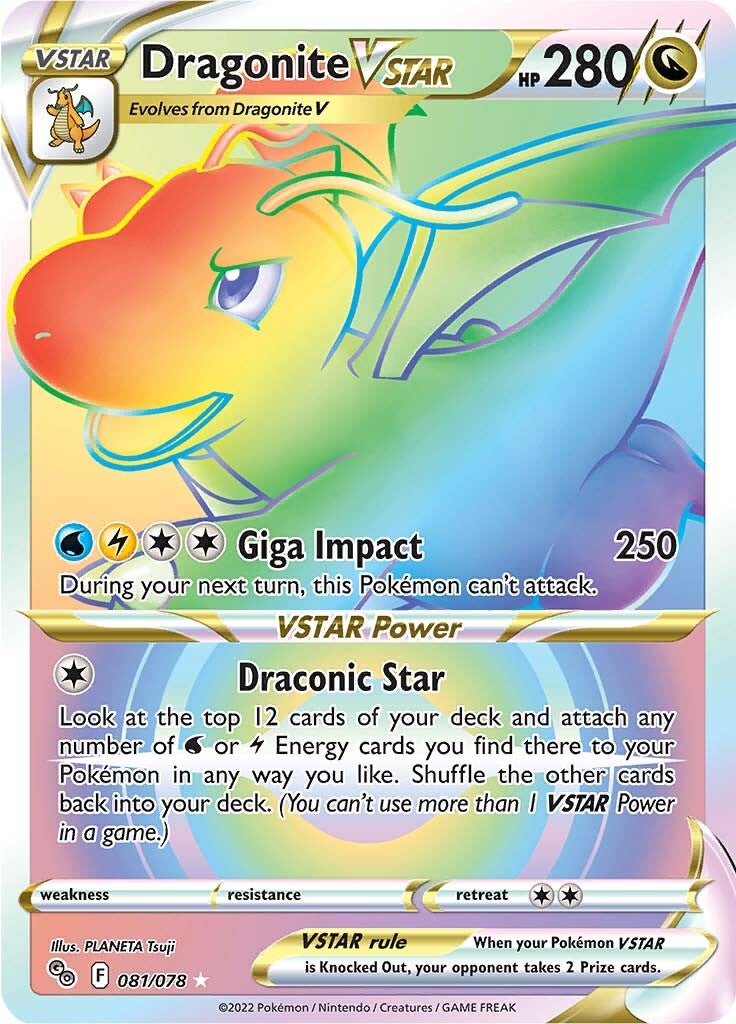 Dragonite VSTAR (081/078) [Pokémon GO] | Game Haven TX