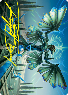 Tanazir Quandrix Art Card (Gold-Stamped Signature) [Strixhaven: School of Mages Art Series] | Game Haven TX