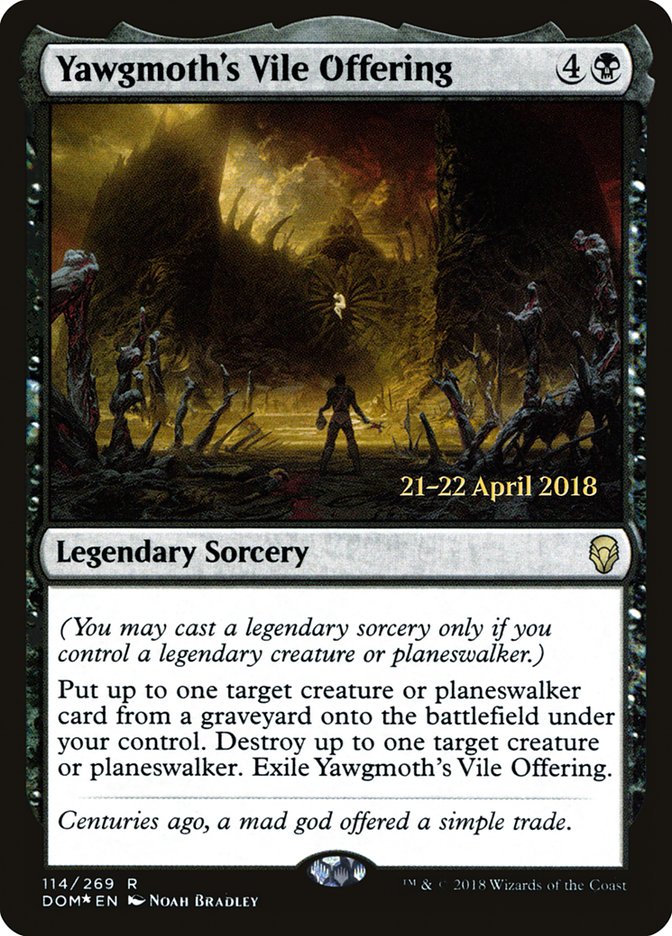 Yawgmoth's Vile Offering [Dominaria Promos] | Game Haven TX