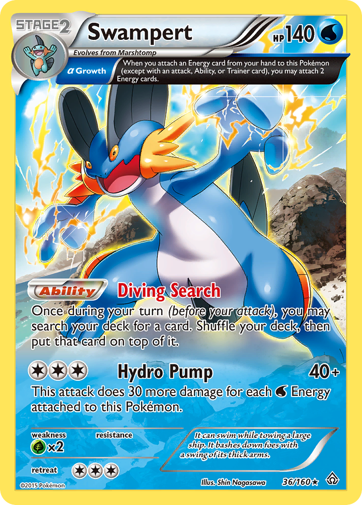 Swampert (36/160) [XY: Primal Clash] | Game Haven TX