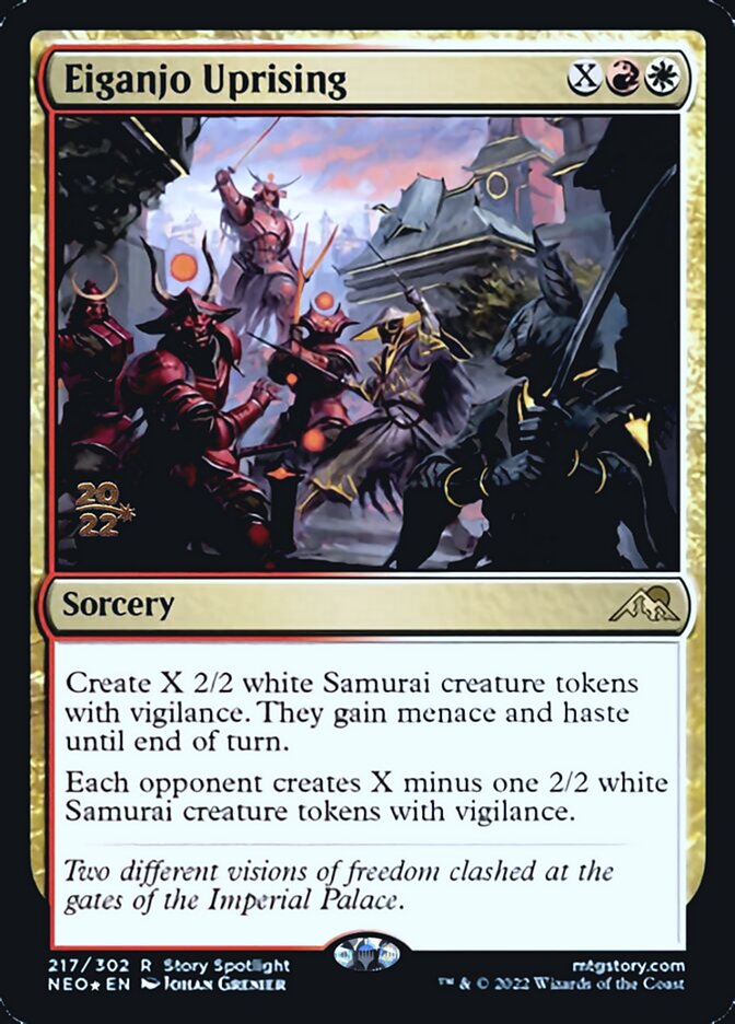 Eiganjo Uprising [Kamigawa: Neon Dynasty Prerelease Promos] | Game Haven TX