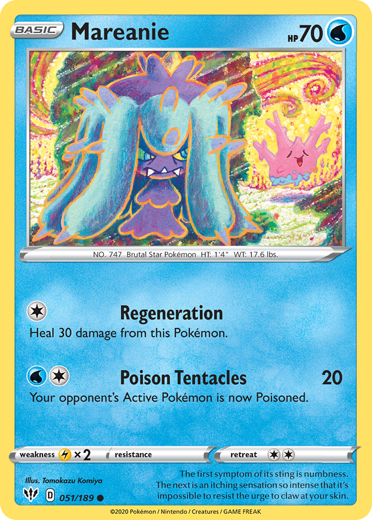 Mareanie (051/189) [Sword & Shield: Darkness Ablaze] | Game Haven TX