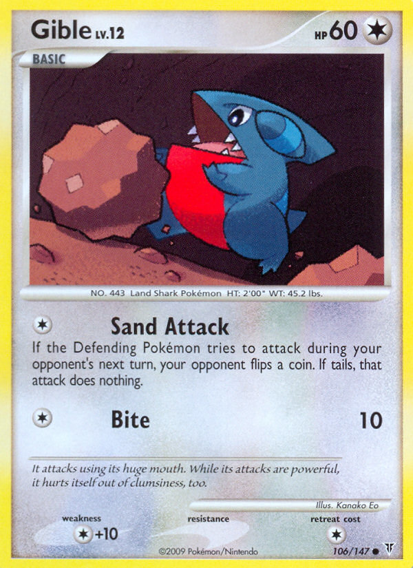Gible (106/147) [Platinum: Supreme Victors] | Game Haven TX
