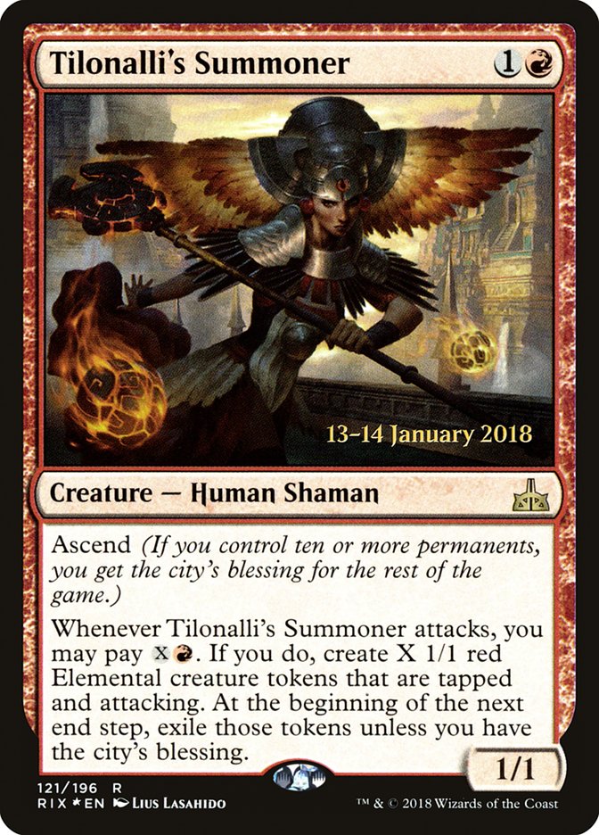 Tilonalli's Summoner [Rivals of Ixalan Promos] | Game Haven TX