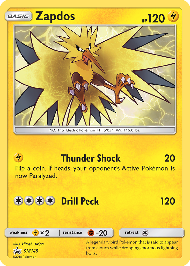 Zapdos (SM145) [Sun & Moon: Black Star Promos] | Game Haven TX